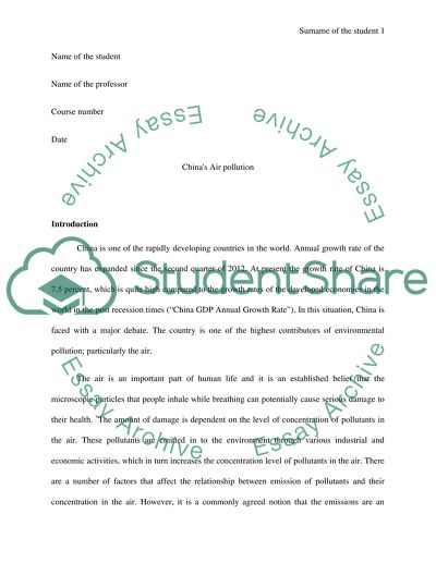 Chinas Air Pollution