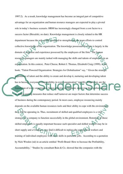 The Relationship between the Services Provided by HR Managers and Other Leaders