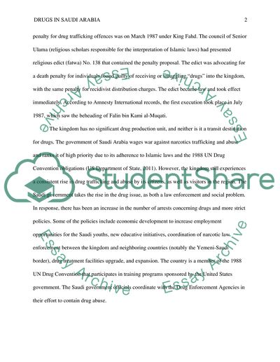 Drugs in Saudi Arabia