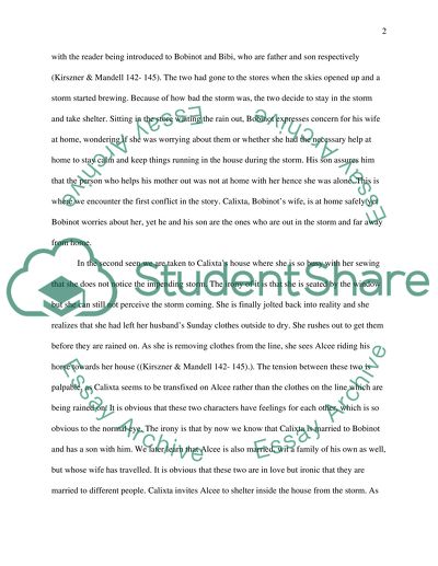 Conflicts in Kate Chopins The Storm and Desirees Baby