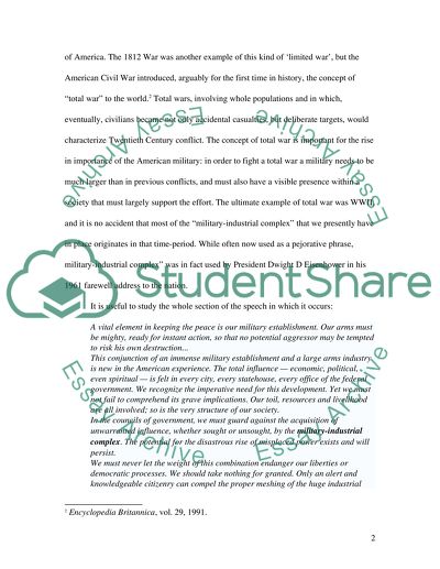 The United States military establishment: from Train Wreck and the RMA to the Bush Doctrine