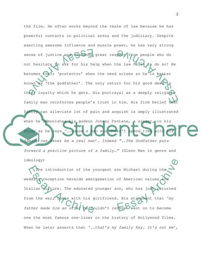 Godfather I by Francis Ford Coppola