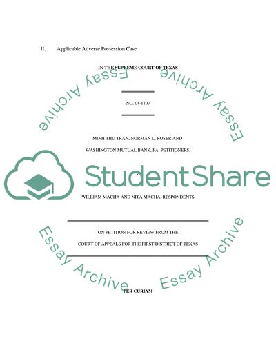 Texas Squatters Rights