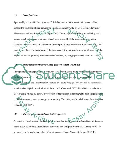 The Advantages of Sponsorship for Businesses