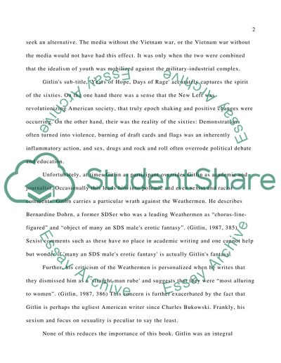 The Sixties Years of Hope, Days of Rage by Bantam Books