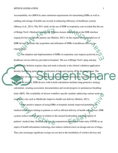 HITECH Legislation