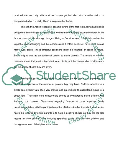 Single Mother Life Styles Patterns