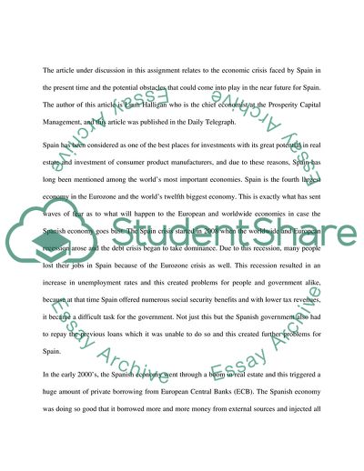 Eurozone Crisis Roars Back to Savage Spain