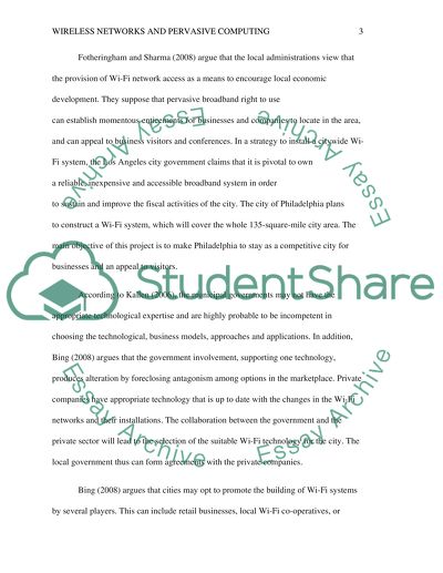The Wireless Networks and Installations in Municipals
