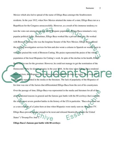 Elfego Baca: American Hero