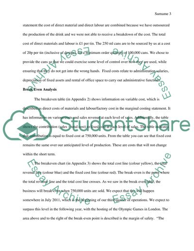 The Manufacturing of an Energy Drink Called BLASS