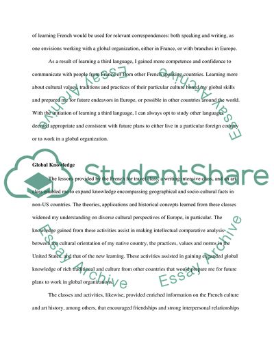 Global Skills and Global Knowledge