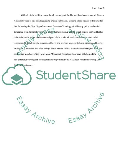 The Harlem Renaissance of the 1920s