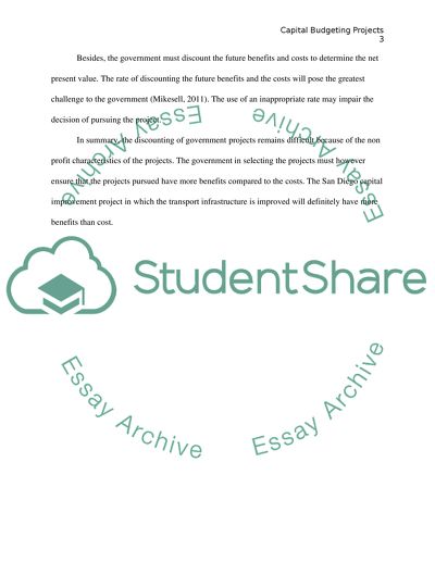 Capital Budgeting Projects