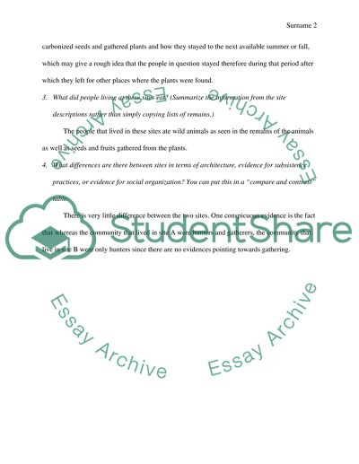 Interpreting archaeological data from Paleoindian to Archaic sites