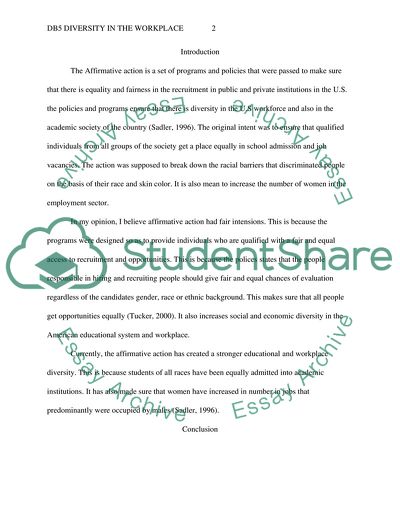 Db5 diversity in the workplace