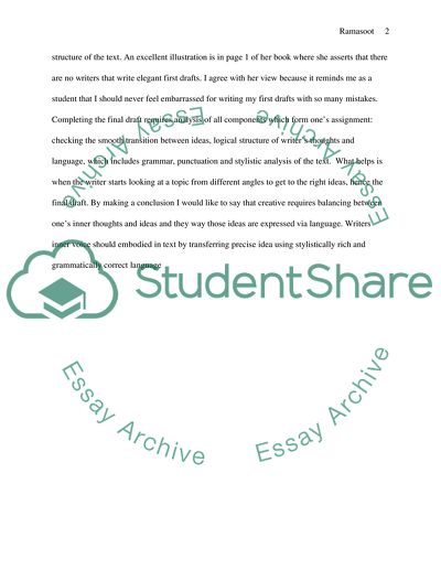 Rose and Lamott Response Paper