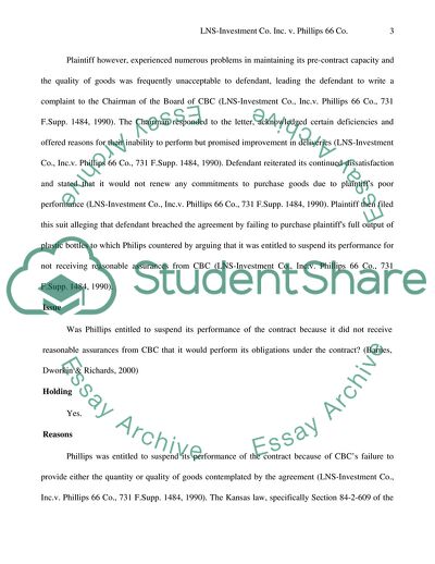 CLNS-Investment Company and Phillips 66 Company
