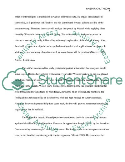 Application of Rhetoric Theory