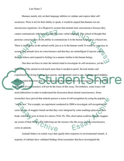 Are Animals Conscious