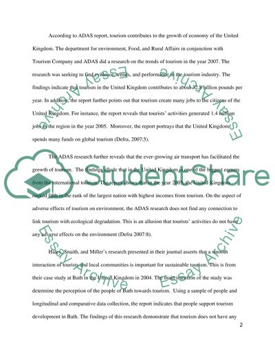 Tourism Industry in the United Kingdom