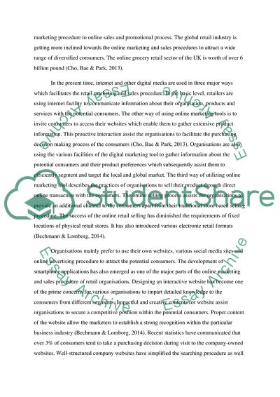 The Impact of Morrisons slow migration to online sales and promotions