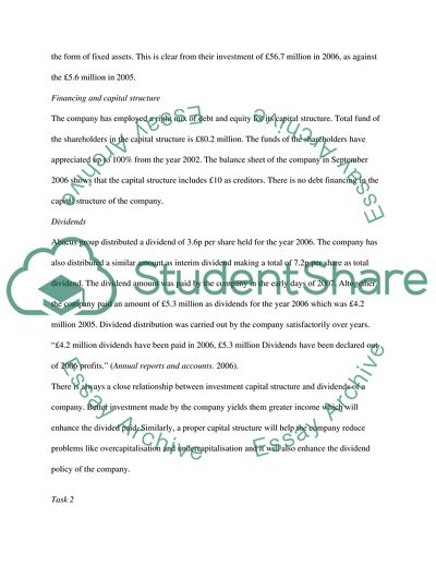 Financial Analysis of Abacus Distribution Plc