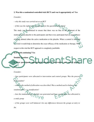 Critical appraisal HERS study