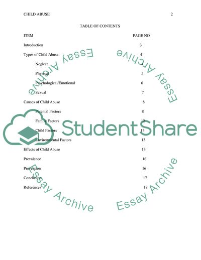 The Extent of Child Abuse Problem and What We Are Doing About It