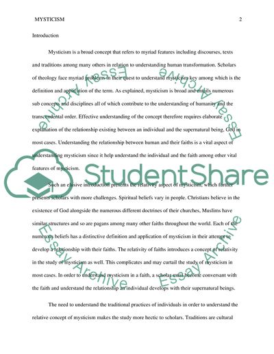 Religion - Mysticism