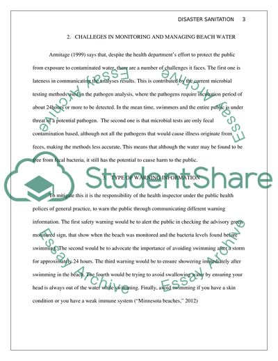 Sanitation and the Environment