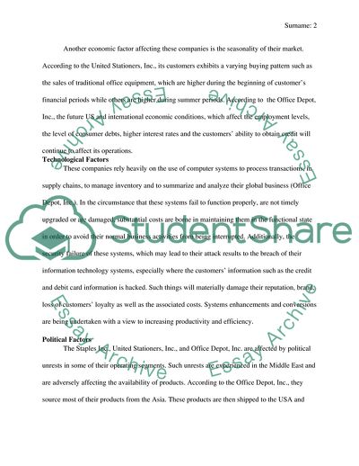Stock Valuation - Staples, United Stationers and Office Depo