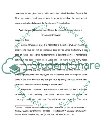 Managing Equality and Diversity- Case Study Jakob Roan