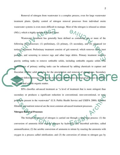 Nitrogen Recovery in WasteWater Treatment