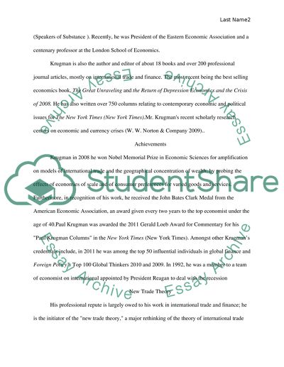 Economist & Nobel Laureate Paul Krugman