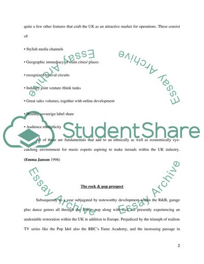 The Marketing Strategies of the UK Music Retailers