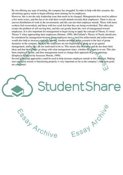 Management and Organisational Behavior: Maintaining High Morale