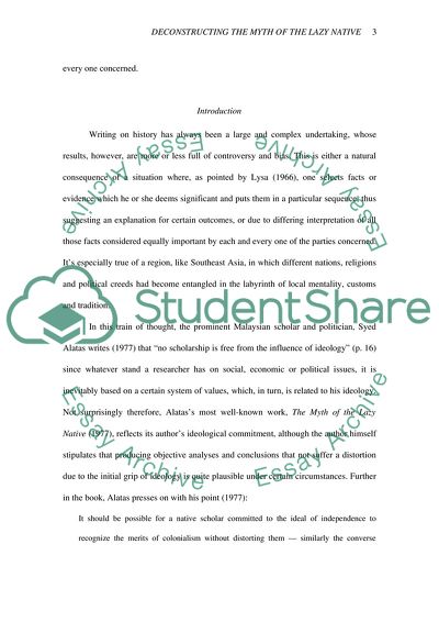 The Myth of the Lazy Native