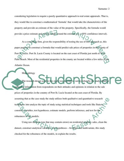 Port St. Lucie Housing Market Project