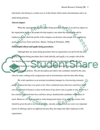 Human Resource Training DB