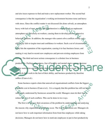 Why Organisational Conflicts Assume Great Importance