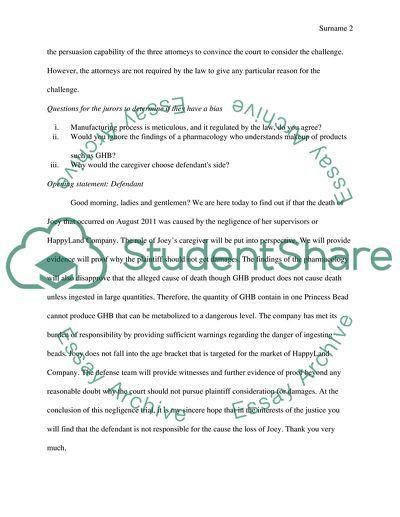 Davis vs. HappyLand Toy Company