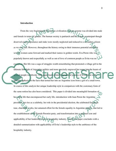 A Brief Biographical Journey of Eva Peron