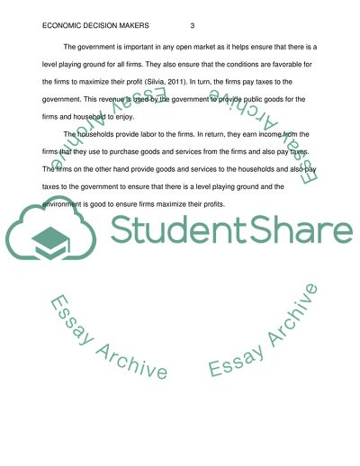 Economic Decision Makers