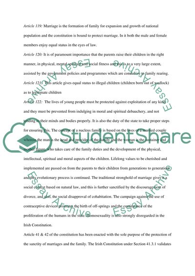 Irish Constitution: Family Law