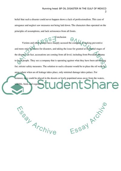 BP Oil Disaster in the Gulf of Mexico