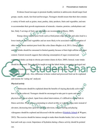 Nutrition, Physical Activity and Weight