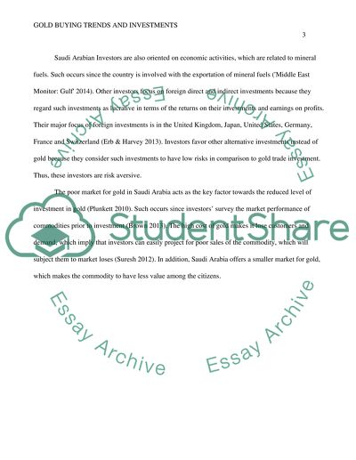 Gold buying trends and investment in saudi arabia