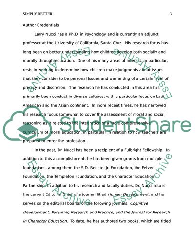 Education in the moral domain