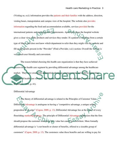 Health Care Marketing in Practice